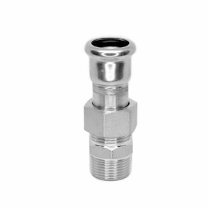 SKU 6AI0002-Acier inoxydable AISI 316L Filetage mâle Siège plat Buse à pression 18X1/2 - Product Image 1