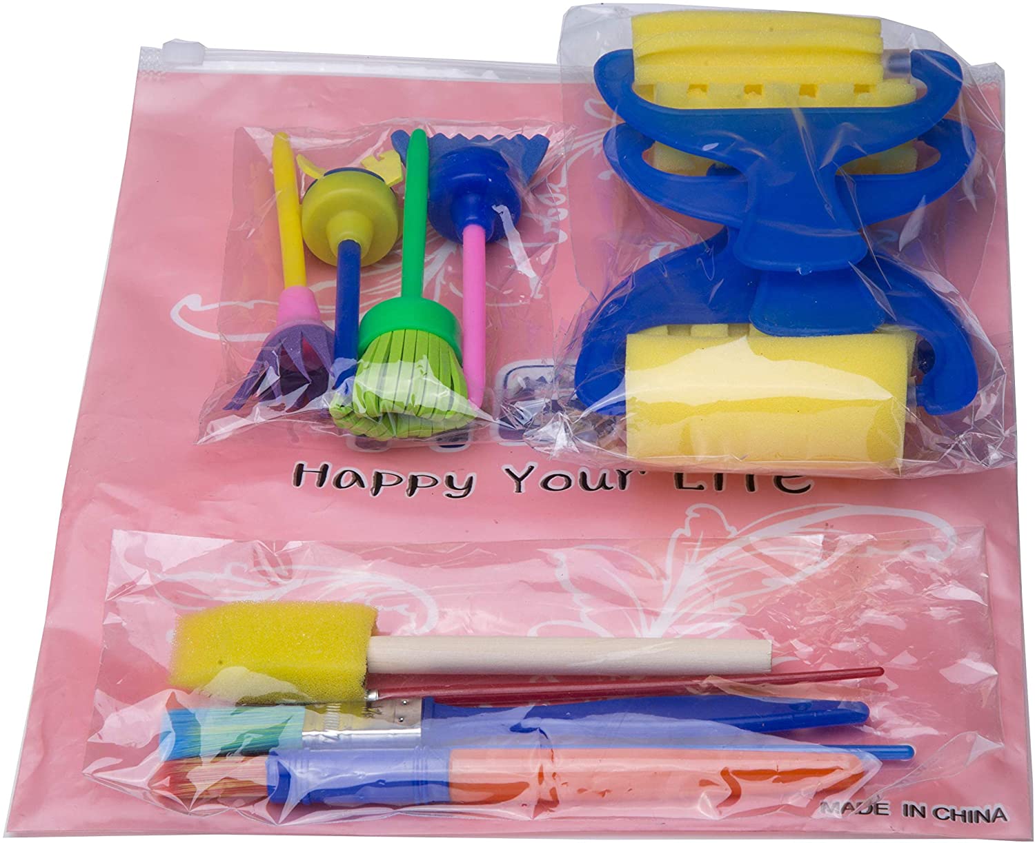 Brush Sponge Brushes Foam Roller Kids Painting Drawing Stamper Rollers Texture Acrylic Varnish Stain Craft Polyfoam