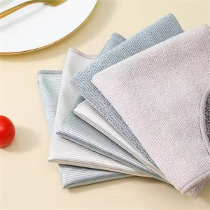 Custom Microfiber Double Side Glass Thicken Cleaning Cloth Microfiber Cloth Water Absorption Kitchen <b>Towel</b> - Product Image 2