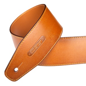 Correa <span class=keywords><strong>de</strong></span> Cuero para Guitarra M33 <span class=keywords><strong>de</strong></span> 2.5 Pulgadas <span class=keywords><strong>de</strong></span> Ancho, Correa <span class=keywords><strong>de</strong></span> Guitarra Suave Genuina <span class=keywords><strong>de</strong></span> Color Marrón para Guitarra Acústica, Eléctrica y <span class=keywords><strong>Bajo</strong></span> - Product Image 2