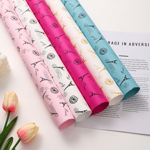 Papel de Regalo Impermeable con Diseño de la Torre Eiffel de <span class=keywords><strong>París</strong></span>, Suministros para Floristería - Product Image 3