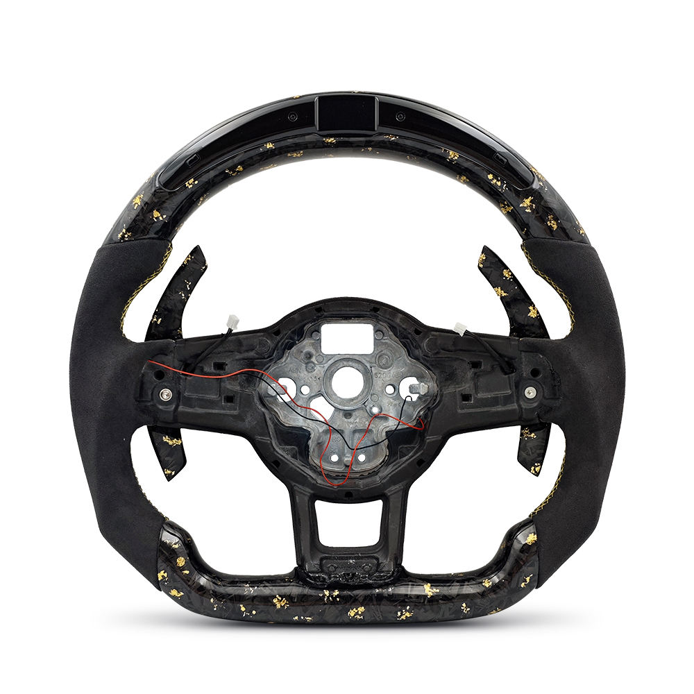 Alcantara + Carbone forgé jaune + LED