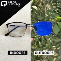 Lunettes de soleil photochromiques classiques pour hommes, anti-lumière bleue, protection écran photogray, randonnée, extérieur, lunettes de soleil photochromatiques