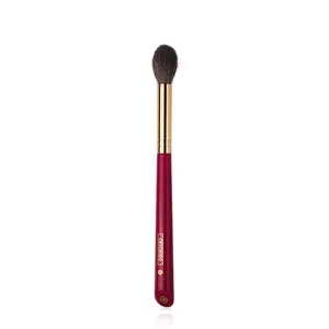 Set di pennelli per trucco naturale di lusso per capelli di capra 08 pennelli a forma di fiamma stile rosa rossa