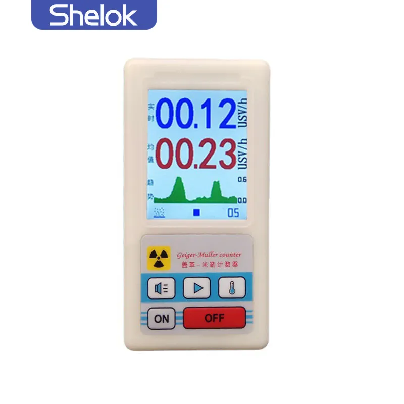 Shelok Factory spot alarm detektor radiasi nuklir X Y beta Steiger tester radiasi tabung Geiger