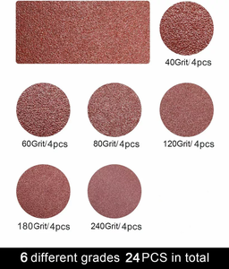 Outils abrasifs : Bandes de ponçage 1/2'' <span class=keywords><strong>x</strong></span> 18'', papier de verre pour ponceuse à bande pneumatique, grains 40, 60, 80, 120, 180, 240 - Fabricant - Product Image 2