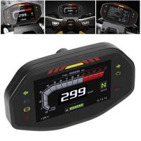 Tachymètre universel pour moto, écran LCD TFT numérique, 6 vitesses, compteur kilométrique LCD pour moto, compteur de vitesse pour 1, 2, 4 cylindres