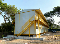 Bâtiment préfabriqué à faible coût Portable Portacabins Préfabriqué T Type Camp T Maison K Maisons Prix de fabrication en Jamaïque Antilles