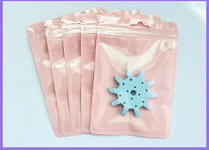 Sac auto-scellant transparent et épaissi durable, portable, 8*11cm, pochette de rangement pour bijoux, pochette pour pinceaux de maquillage - Product Image 2