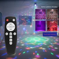 Nouvelles lumières de scène LED violettes transfrontalières, stroboscope d'ambiance KTV pour la maison, télécommande, boule magique sonore, flash