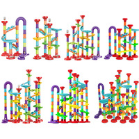 Marble Run Toys Diy Maze Ball Track Marble Run Toy Set Stem Toy Large Intelligent Marble Run Game Set 197 pièces Blocs