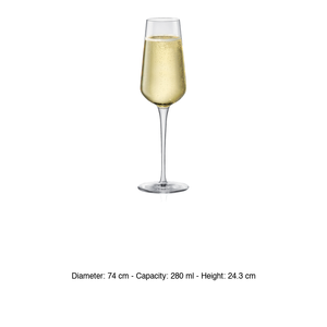 Verre à flûte Bormioli Rocco Inalto 28 cl H 24,3 cm Ø 7,4 cm - Product Image 3