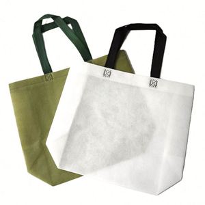 Custom Design Eco-Friendly Folding Reusable Non-Woven Tote <b>Bags</b> Pantone Color Multi-Size Options Shoulder Strap Travel Gift - Product Image 1