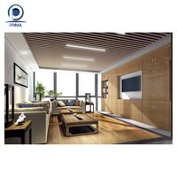 Optima, diseño de oficina moderno, azulejos de techo falso de aluminio, deflector cuadrado de techo Pop, techo falso de oficina estirable