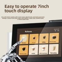 Machine à café expresso et à lait entièrement automatique intelligente en acier inoxydable KalermE30 E60 avec broyeur intégré pour grains de café