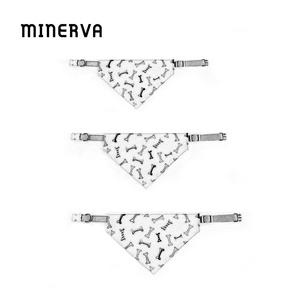 <span class=keywords><strong>Minerva</strong></span> diseñador patrón personalizado estampado ajustable grado infantil tela <span class=keywords><strong>de</strong></span> bambú piel amigable planta tinte mascota gato perro Bandana - Product Image 5