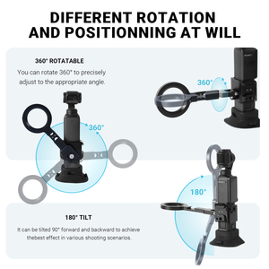 Support magnétique <span class=keywords><strong>pour</strong></span> téléphone en alliage d'aluminium YUANYUJINGMI 360 °   Support multifonctionnel rotatif <span class=keywords><strong>pour</strong></span> <span class=keywords><strong>Osmo</strong></span> Pocket 3 Cage <span class=keywords><strong>iPhone</strong></span> 17 16 - Product Image 4