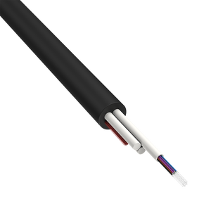 Cable óptico de núcleo ASU 1-24, orden mínima de 1km, <span class=keywords><strong>2</strong></span> miembros de fuerza central FRP, cables de comunicación de red FTTH aéreos planos - Product Image 4