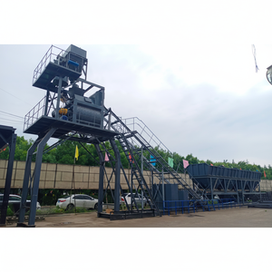 Sinoma เครื่องผสมคอนกรีตแบทช์ผสมพร้อม HZS120m3/ชม. เครื่องผสมพลัทผสมเพลาคู่เครื่องผสมแนวนอน - Product Image 1