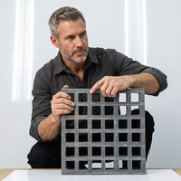 Prix compétitif pour grille en PRV (Plastique Renforcé de Fibre) par mètre carré – Panneau de grille en fibre de verre GRP de bonne qualité pour les grossistes