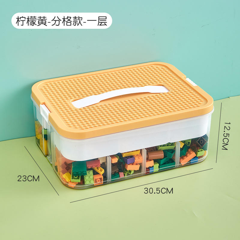 Amarillo limón - dividido con caja interior en una sola capa.