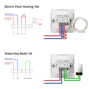 Avatto 2023 Precio barato de fábrica Controlador de temperatura de calefacción Termostato de habitación por suelo radiante - Product Image 5