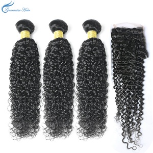 Extensions de cheveux humains péruviens 100% naturels, bouclés crépus, de bonne qualité, couleur naturelle, lot économique - Product Image 3