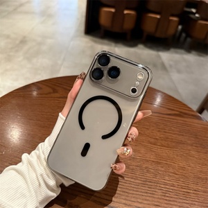เคสโทรศัพท์ใสบางเฉียบ ไม่เหลือง สำหรับ iPhone 11 16 14 15 Plus 12 13 Pro Max  แบบแข็ง  ขอบแม่เหล็ก  บาง  แข็งแรง - Product Image 2