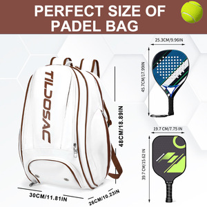 Sac à dos de pickleball personnalisé avec <span class=keywords><strong>logo</strong></span> OEM, vente en gros, 50L-60L, multi-couches, imperméable, grande capacité, sac de raquette de padel et de tennis - Product Image 5