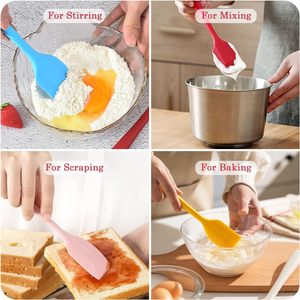 Spatule en silicone antiadhésive de haute qualité, design monobloc, 8 pouces, pour la pâtisserie et la cuisine - Product Image 4