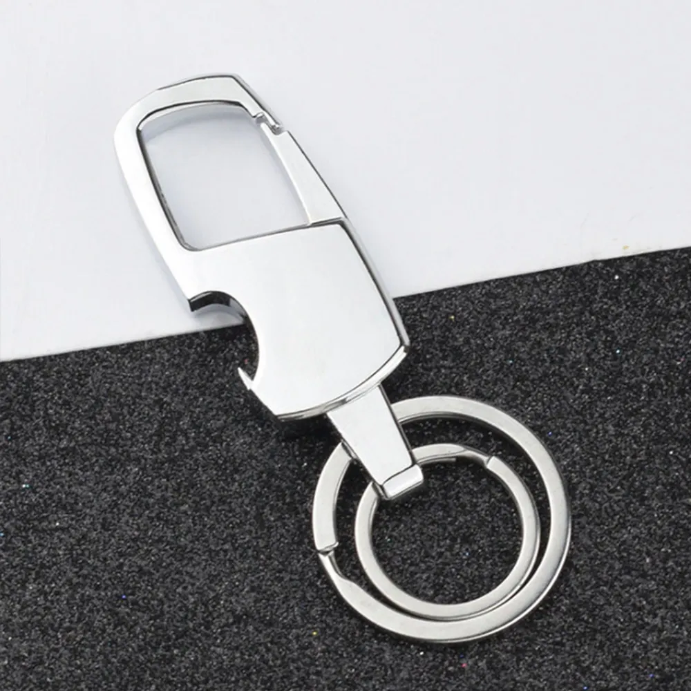 In Stock Metal Key Chain Bottle Opener Double Key Ring Business Gift Promotional Corporate Gift Item