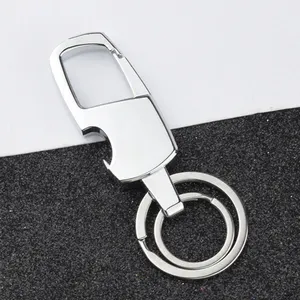 Pembuka botol gantungan kunci logam cincin kunci ganda hadiah bisnis hadiah promosi perusahaan Item hadiah