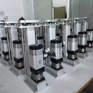 Fast Pneumatic <b>Linear</b> <b>Actuator</b> with Piston Cylinder and Gear Components - Product Image 1