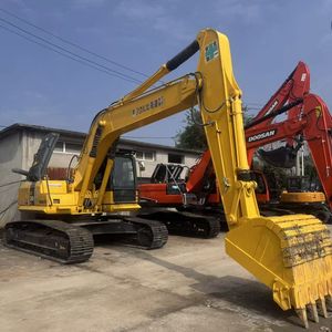 Excavatrice sur pneus Komatsu PC240 d'occasion d'origine japonaise, 24 tonnes, robuste, avec moteur, boîte de vitesses et pompe pour travaux de terrassement et de construction CE - Product Image 1