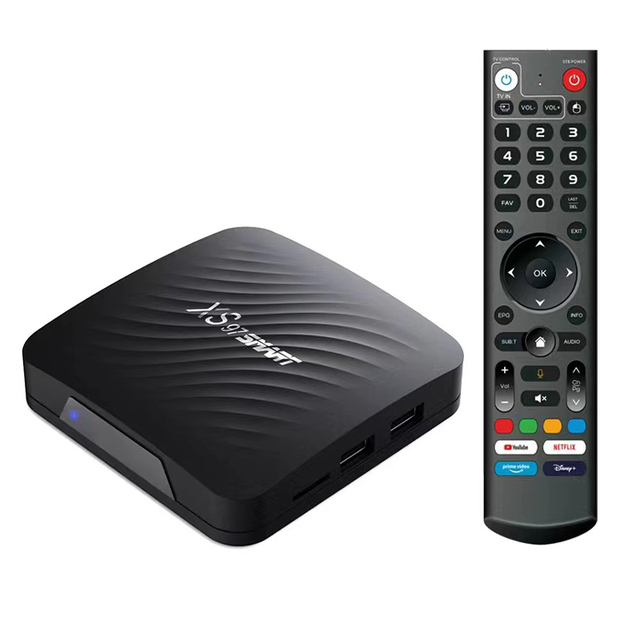 XS97 HD Player Android 10.0 Wifi Internet Free Channels 2+16GB Set Top TV Box Smart TV Box