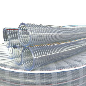 Tuyau flexible spiralé de 2 pouces renforcé en fil d'acier transparent pour pompe à eau tuyau flexible en acier PVC tuyau filaire 2 - Product Image 4