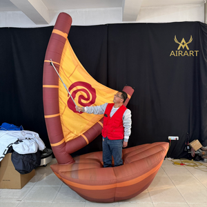 Globo Inflable con Forma de Barco Pirata de 3m de Altura para Niños, Accesorio para Jugar en Parques de Diversiones - Product Image 3