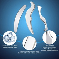 Outil de massage facial en acier inoxydable de qualité supérieure, fabrication OEM