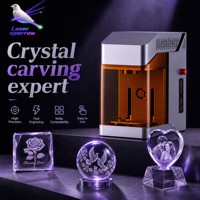 Machine de gravure laser UV Laser Sparrow 5W pour métal, plastique, cristal, bois, pierre, MDF, verre, mini, bricolage, haute précision, entièrement fermée