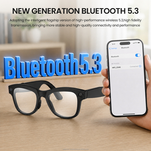 Lunettes de traduction IA en temps réel en gros avec double micro, réduction du bruit, vidéo 20MP, stockage NAND 16 Go et Wi-Fi – Lunettes de traduction intelligentes - Product Image 2
