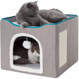 บ้านแมวพับได้ เตียงแมวแบบอุ่นๆ - Product Image 1
