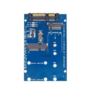 Titic 2.5 inç SATA MSATA M.2 NGFF SSD adaptörü 6.0Gbp/s desteği PC dizüstü ve masaüstü için 2-in-1 dönüştürücü kartı
