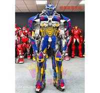 Costume de robot de salle de bal LED couleur pleine, imprimé, pour discothèque, carnaval, fête et scène