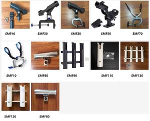 Support de canne à pêche en nylon noir avec rotation à <span class=keywords><strong>720</strong></span> degrés, peut être assemblé en position verticale et horizontale - Product Image 6