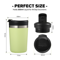 Ustom-Mini tazas de café con logotipo impreso, taza de café de acero inoxidable con termo aislado, 10 oz