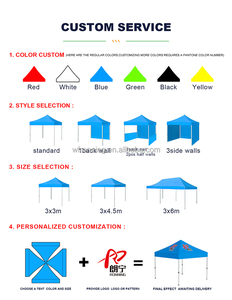 <span class=keywords><strong>Tente</strong></span> de réception pliante 3x3 m pour extérieur, robuste, imperméable, double couche, avec structure en aluminium, pour événements toutes saisons - Product Image 2