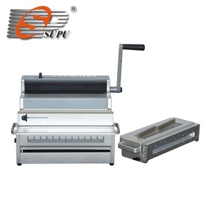 Elertic Heavy Duty Kalender Notizbuch Locher Maschine mit Draht näher - Product Image 3