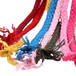 Factory Supply 5mm Colored Eco-Friendly <b>Braided</b> Webbing Cotton Cord 100% Cotton 90M Per Roll for Garment Bags Shoes <b>Accessories</b> - Product Image 2