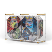 Boîte de présentation personnalisée en fer blanc avec couvercle magnétique, boîte de protection en acrylique pour booster avec fermeture à vis