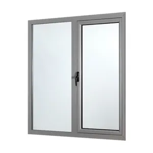 Wholesale Low Price Cheap slim slider window glass clean best bronze color sliding hung aluminium roof window